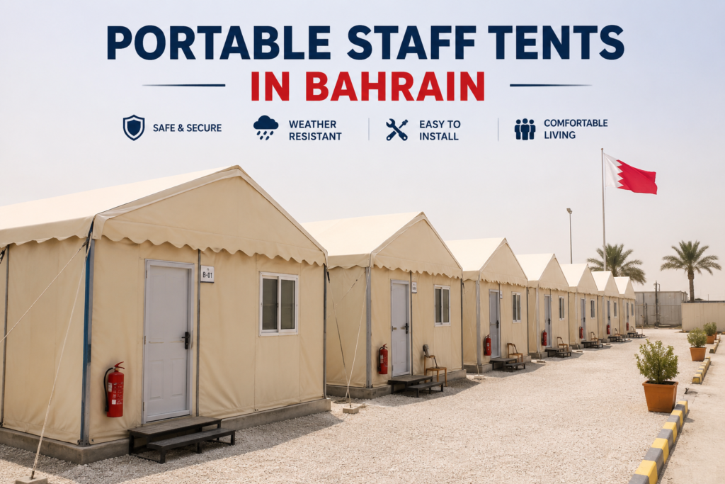 create an image Portable Staff Tents in Bahrain