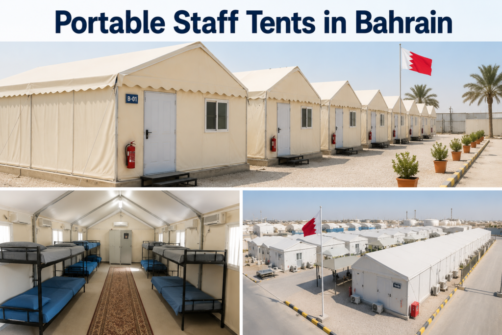 create an image Portable Staff Tents in Bahrain
