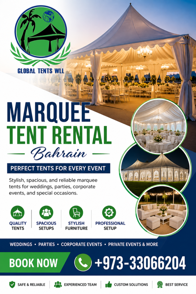 Create the Perfect Outdoor Event Space in Bahrain with Our Top-Notch Service